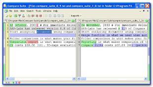 Compare Suite Screenshot